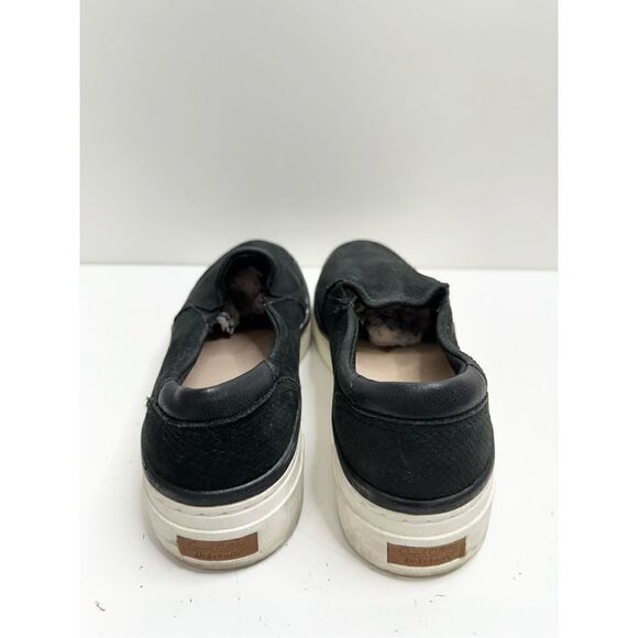 Dr. Scholl's Sneakers Everywhere Womens 6.5 Black Leather Slip-On Embossed Shoes - Picture 9 of 11